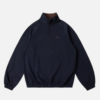 CLASSIC TERRY QUATER ZIP  - NAVY