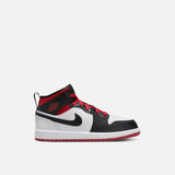 JORDAN 1 MID (PS) - WHITE / BLACK / GYM RED