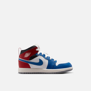 JORDAN 1 MID (PS) - TRUE BLUE / VARSITY RED / SUMMIT WHITE