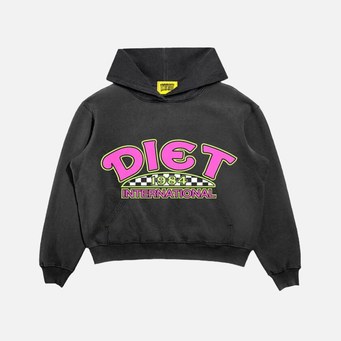 DIET INTL HOODIE - VINTAGE BLACK