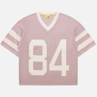 KNITTED MESH JERSEY - MAUVE