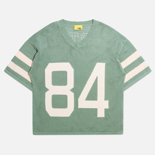 KNITTED MESH JERSEY - SAGE