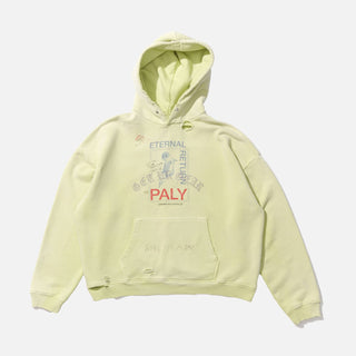 ETERNAL RETURN HOODED SWEATSHIRT - LIGHT GREEN