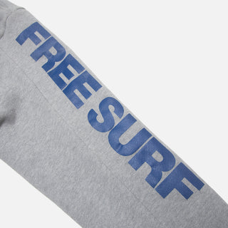 Corner Store x Tsu Surf x 1000WORD$ "FREE SURF" CREW - HEATHER GREY