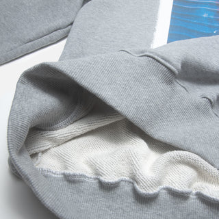 Corner Store x Tsu Surf x 1000WORD$ "FREE SURF" CREW - HEATHER GREY