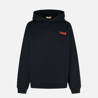 MARNI LOGO OVERSIZED HOODIE - BLACK