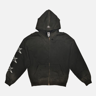DARK MAGE HOODIE - TRASHED BLACK