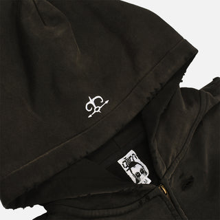 DARK MAGE HOODIE - TRASHED BLACK