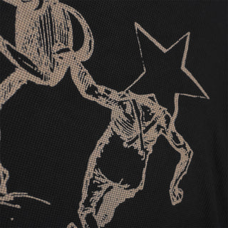 STAR CHILD WAFFLE KNIT - BLACK