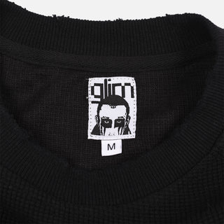 STAR CHILD WAFFLE KNIT - BLACK