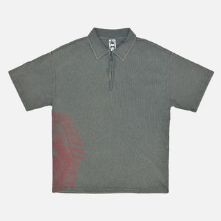 GARGOYLE ZIP POLO - STONE