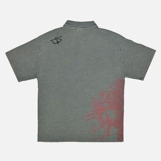 GARGOYLE ZIP POLO - STONE