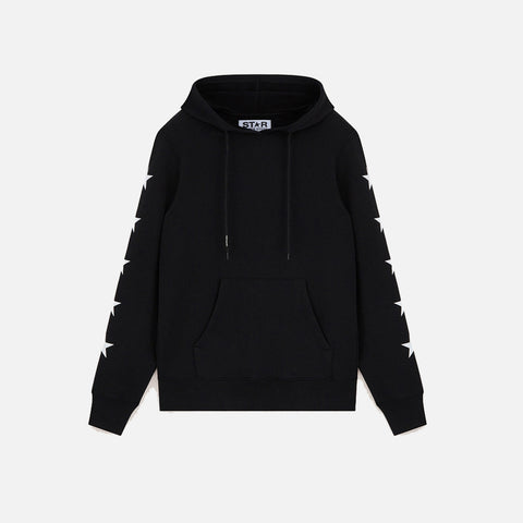 STAR REGULAR HOODIE ALIGHIERO - BLACK