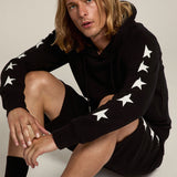 STAR REGULAR HOODIE ALIGHIERO - BLACK