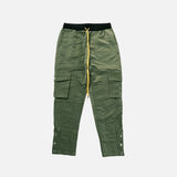 NYLON CARGO PANT - OLIVE