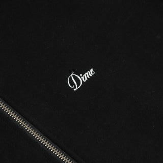 CURSIVE SMALL ZIP LOGO - BLACK