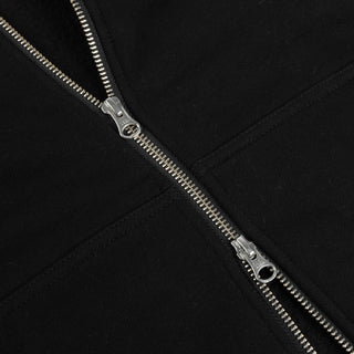 CURSIVE SMALL ZIP LOGO - BLACK