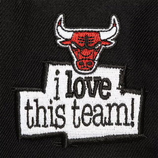 MITCHELL & NESS X JUST DON "I LOVE THIS TEAM" SNAKESKIN STRAPBACK - BULLS