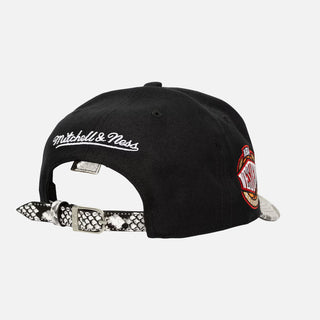 JUST DON X MITCHELL & NESS "I LOVE THIS TEAM" SNAKESKIN STRAPBACK - LAKERS