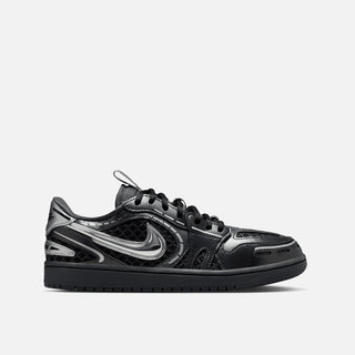 WMNS AIR JORDAN 1 MM LOW V3 - BLACK / METALLIC SILVER