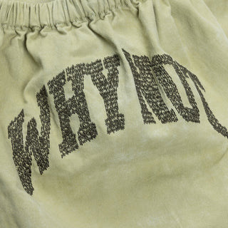 TWILL CARGO WIDE LEG PANTS - GREEN