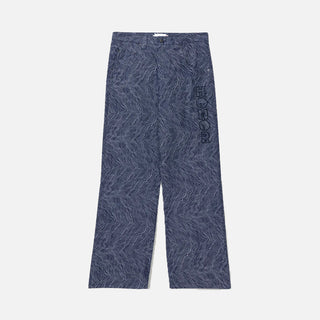 INDIGO WIDE LEG PANTS - INDIGO