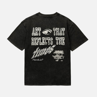 ART THAT REFLECTS TEE - BLACK