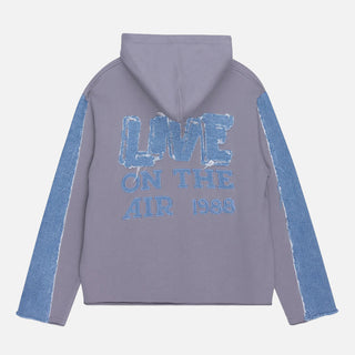 DENIM THE GIFT HOODIE - GREY