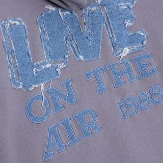 DENIM THE GIFT HOODIE - GREY