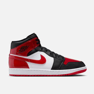 AIR JORDAN 1 MID SE "PATENT BRED TOE"