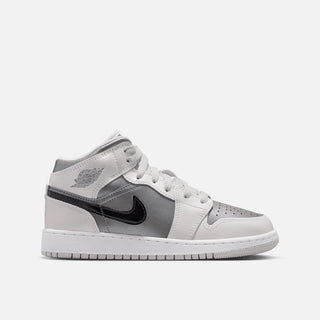 AIR JORDAN 1 MID SE (GS) - PHOTON DUST / BLUE CHILL