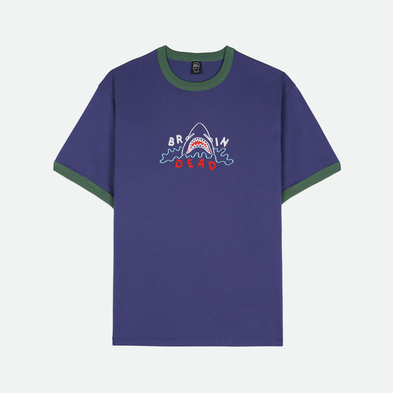 SHARK ATTACK RINGER T-SHIRT