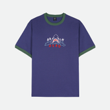 SHARK ATTACK RINGER T-SHIRT