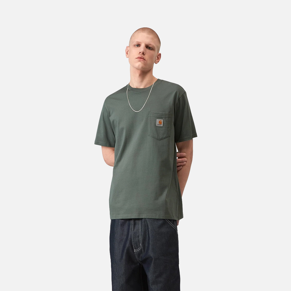 SS POCKET T-SHIRT - VELVET GREEN – lapstoneandhammer.com