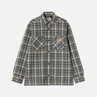 CRONYN CHECK SHIRT JACKET  - DARK NAVY