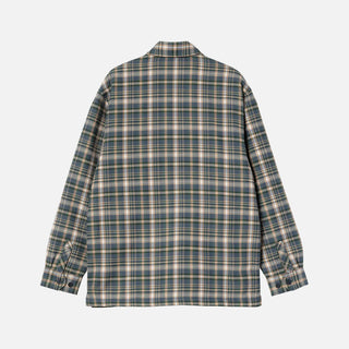 CRONYN CHECK SHIRT JACKET  - DARK NAVY