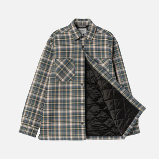 CRONYN CHECK SHIRT JACKET  - DARK NAVY