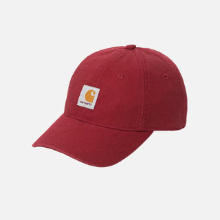 SELBY CANVAS CAP - SCARLET (STONE WASHED)