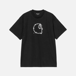 S/S BARBWIRE C T-SHIRT - BLACK