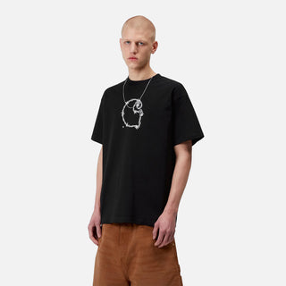 S/S BARBWIRE C T-SHIRT - BLACK