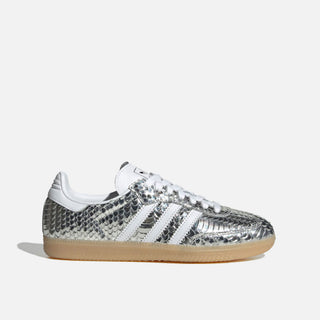 WMNS SAMBA OG "PATENT SNAKESKIN" - SILVER METALLIC
