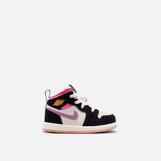 JORDAN 1 MID SE (TD) - BLACK / PINKSICKLE
