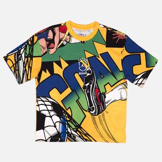JORDAN ESSENTIALS BRASIL BOXY TEE - VARSITY MAIZE