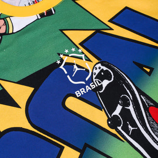 JORDAN ESSENTIALS BRASIL BOXY TEE - VARSITY MAIZE