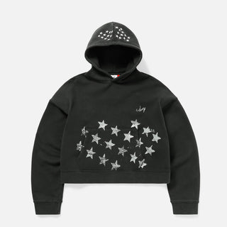 JORDAN MJ IH CROP HOODIE - BLACK