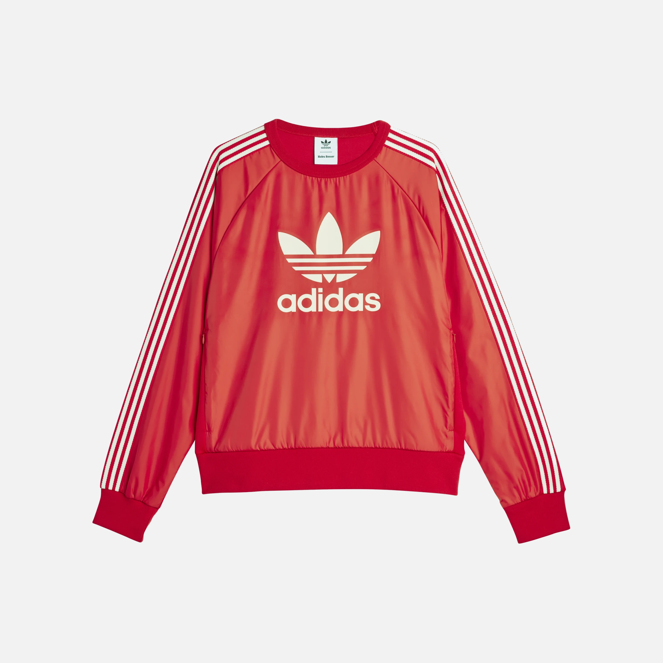 WALES BONNER X ADIDAS NYLON CREW JERSEY - BETTER SCARLET WALES BONNER X ADIDAS NYLON CREW JERSEY - BETTER SCARLET