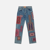 RUG DEALER LABEL DENIM PANTS