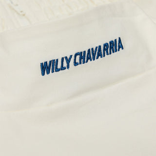 WILLY CHAVARRIA X ADIDAS POPLIN TRACKTOP - OFF WHITE