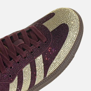 WMNS SAMBA OG "RHINESTONE" - MAROON / WARM VANILLA