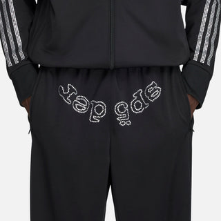 SP5DER X ADIDAS RHINESTONE TRACKPANT - BLACK